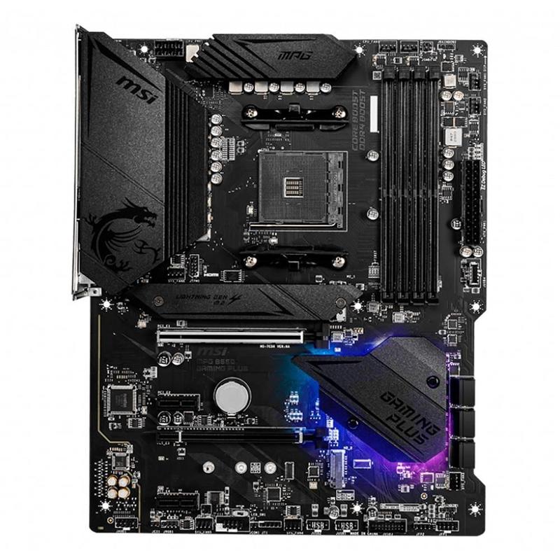 Placa-Mãe MSI MPG B550 Gaming Plus, AMD AM4, ATX, DDR4, Preto